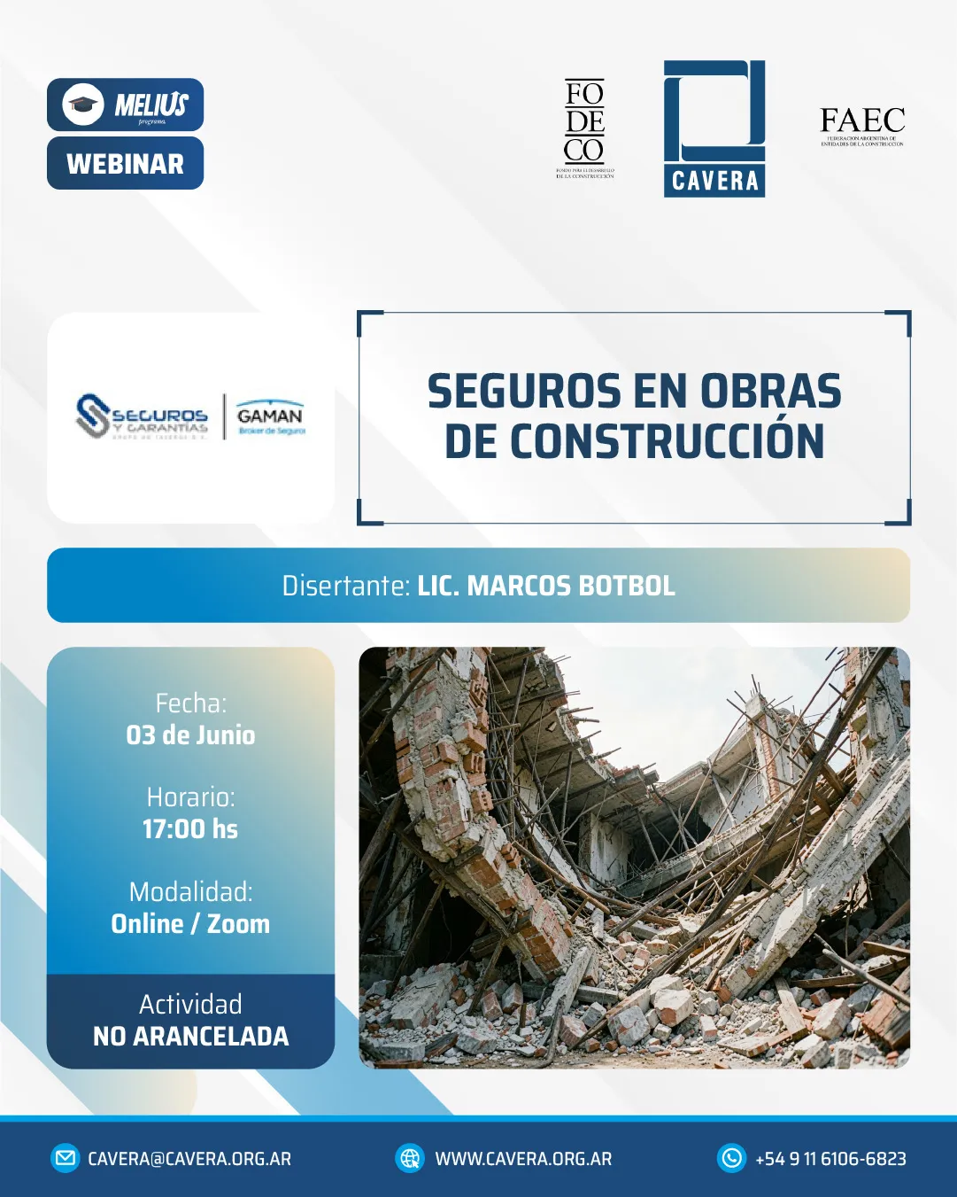 Webinar Seguros en obras de construcción